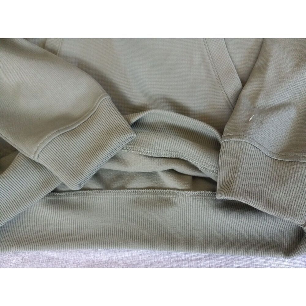 Russell Men Medium 38-40 Fleece‎ Hoody Drawstring Sweater Military Green Jacket - Picture 10 of 12